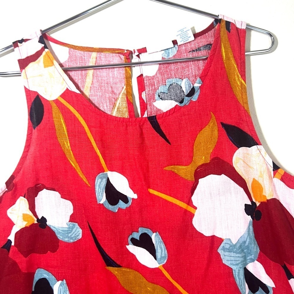 Sigrid Olsen Red Floral Dress - Picture 2 of 4